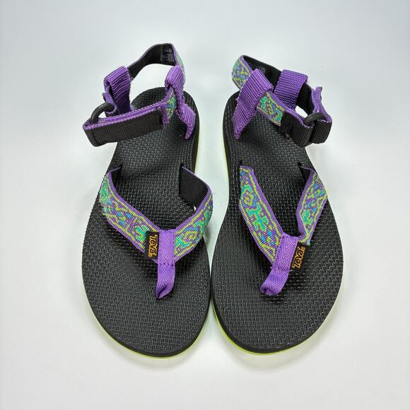 Teva Original Universal Purple Black Aztec Sports Sandal 1003986 Women’s Size 6 - Picture 3 of 8